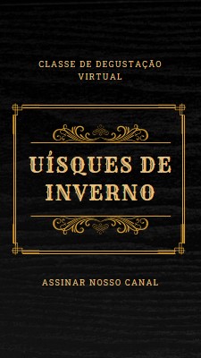 Uísques de inverno black vintage-retro