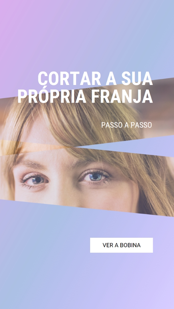 Cortar a sua própria franja purple modern-bold