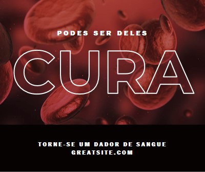 Torne-se um dador de sangue red modern-simple