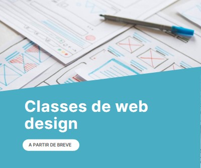 Classes de web design blue modern-simple