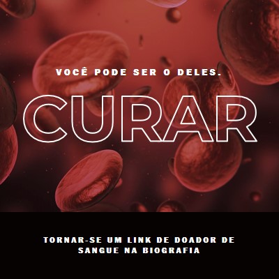 Tornar-se um doador de sangue red modern-simple