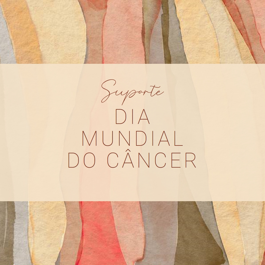 Apoiando o Dia Mundial do Câncer yellow modern-simple