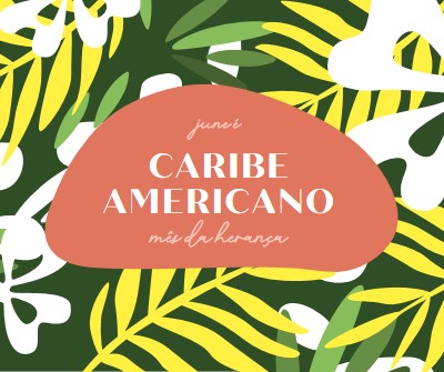 Honrando o Patrimônio Americano do Caribe green organic-simple