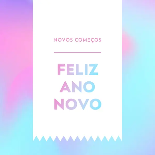 Ano novo, novos começos blue modern-bold