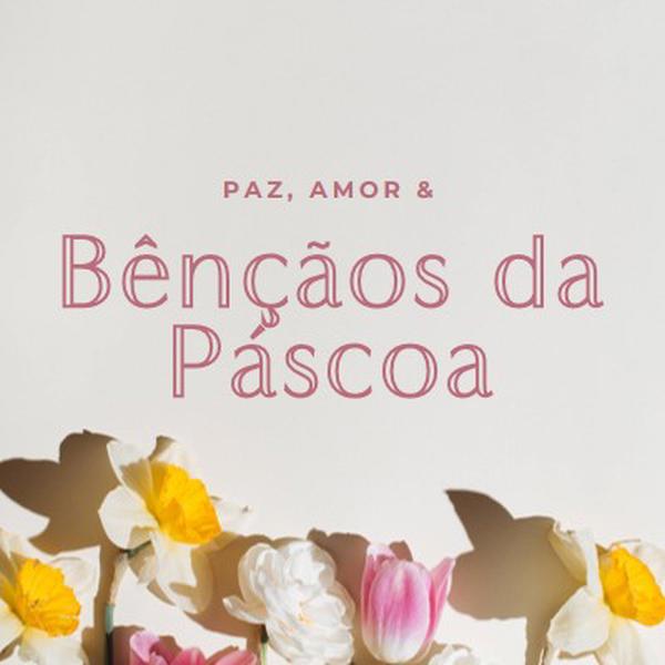 Paz e amor da Páscoa gray modern-simple