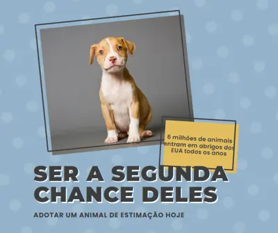 Filhote de segunda chance blue modern-bold