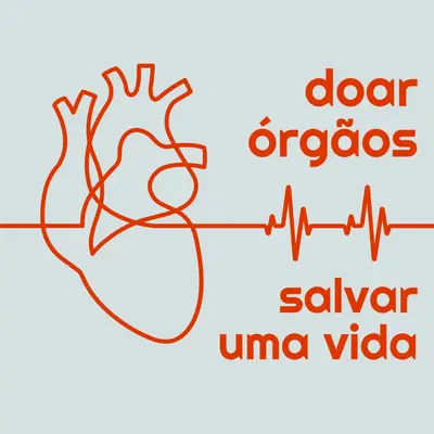 Tornar-se um dador de órgãos blue whimsical-line