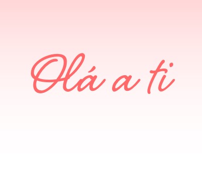 Diga olá pink modern-simple