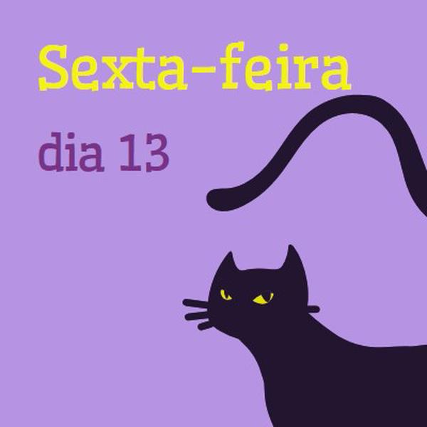 Sexta-feira 13 purple organic-simple