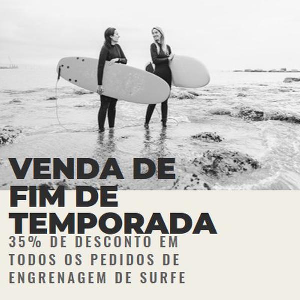 As alegrias da praia gray modern-bold