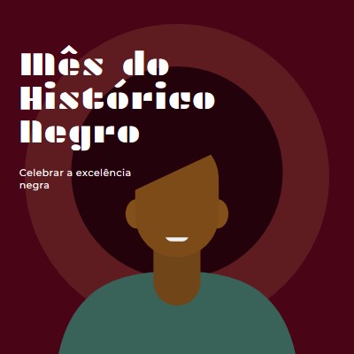 Celebração do Mês da História Negra red modern-color-block