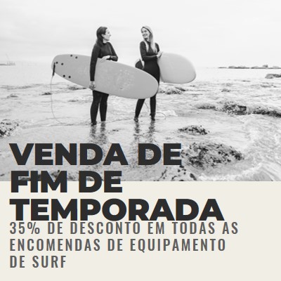 As alegrias da praia gray modern-bold