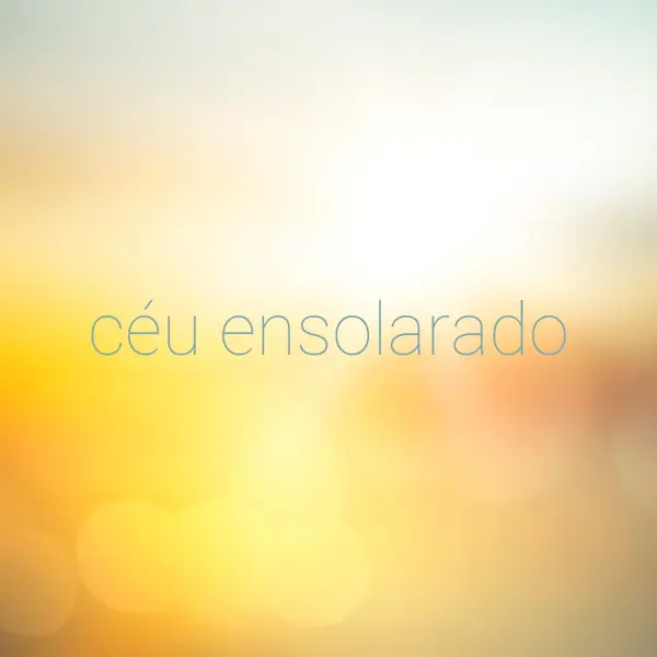 Céu ensolarado yellow modern-simple