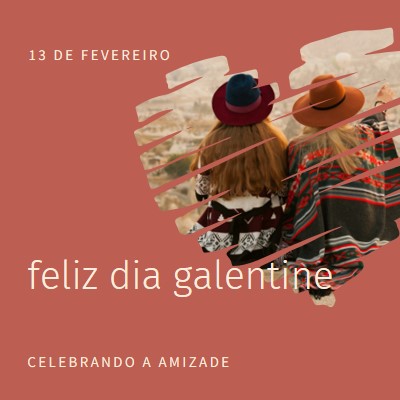 Celebrando as amizades das mulheres red modern-simple