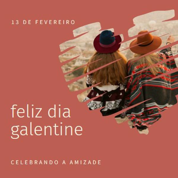 Celebrando as amizades das mulheres red modern-simple