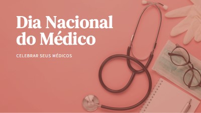 Celebrar seus médicos pink modern-simple