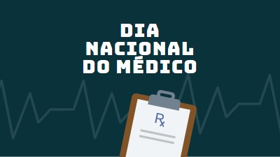 Hoje é o Dia Nacional do Médico blue modern-simple