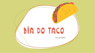 Taco da cidade green whimsical-line