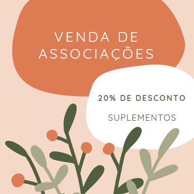 Venda de associações orange organic-simple