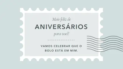 Aniversário maravilhoso blue modern-simple