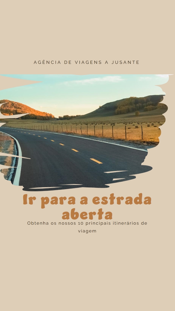Faça o percurso panorâmico brown organic-boho