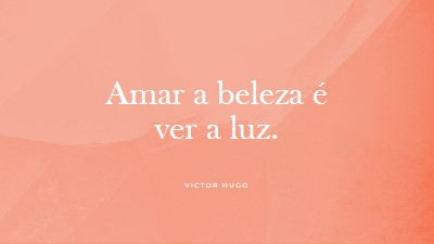 Amor, beleza e luz pink modern-simple