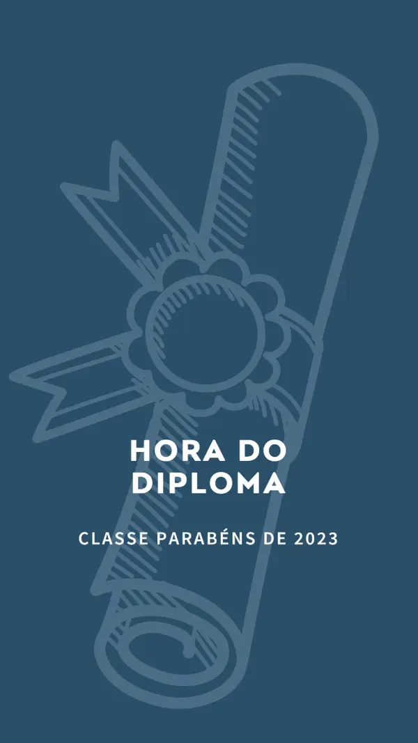 Seu diploma blue modern-simple