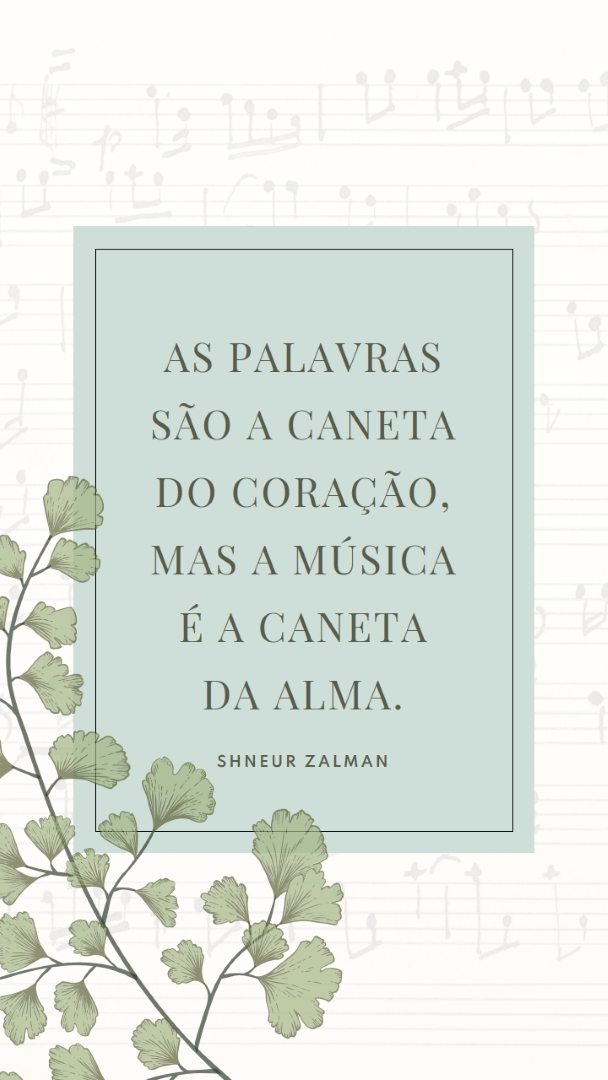 Teoria da música white vintage-botanical