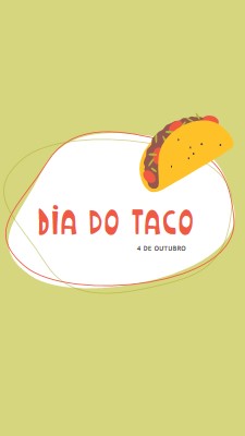 Taco da cidade green whimsical-line