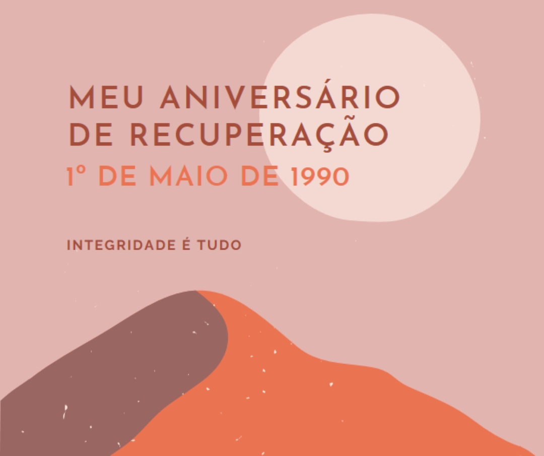 Meu aniversário de recuperação pink organic-boho