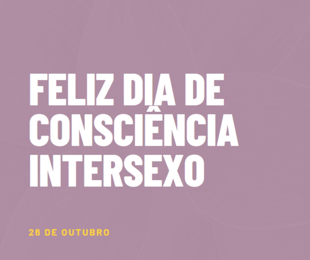 Feliz Dia de Sensibilização intersexo purple modern-bold