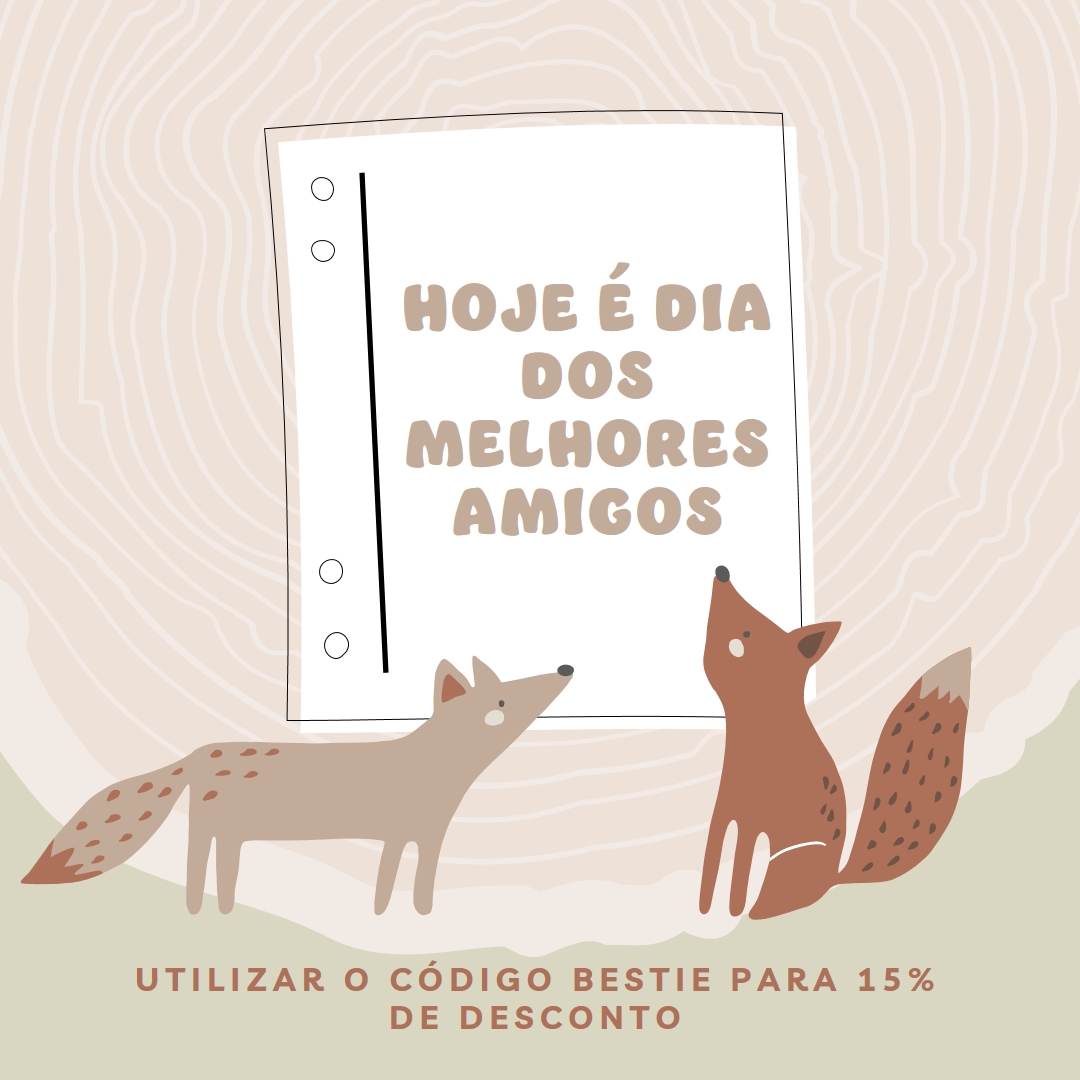 Um amigo, de facto brown whimsical-color-block