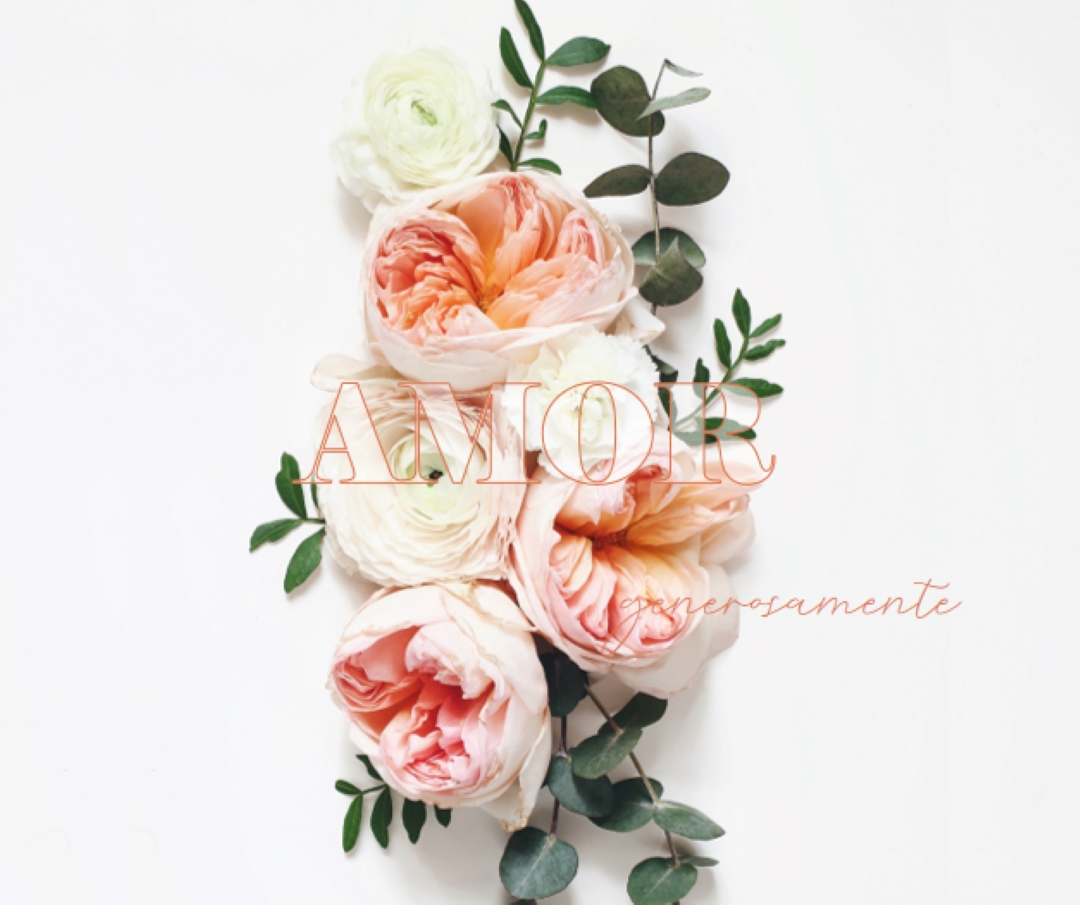 Amor generosamente white vintage-botanical