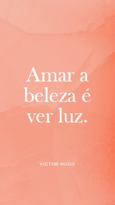 Amor, beleza e luz pink modern-simple