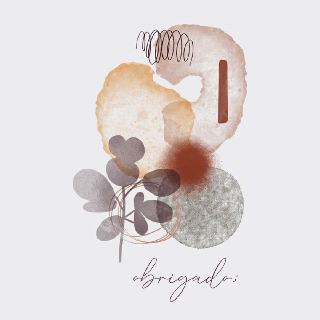 Agradecimentos artísticos gray modern-simple