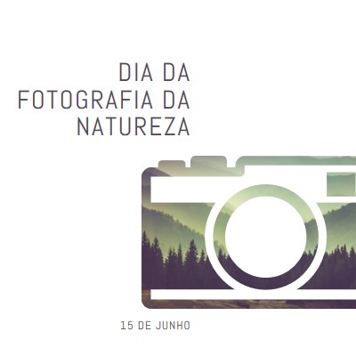 Dia da Fotografia da Natureza white modern-simple