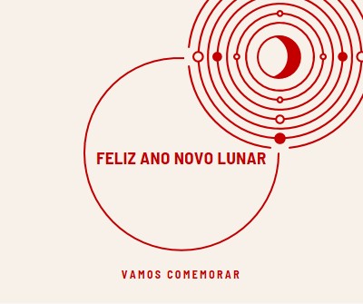 Vamos celebrar o Ano Novo Lunar white modern-simple