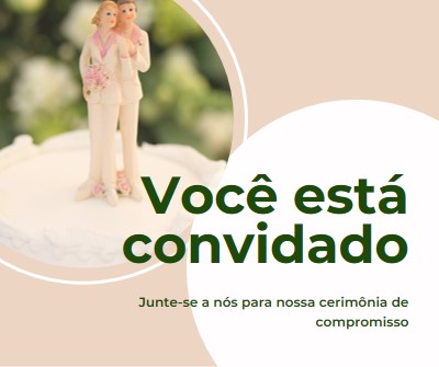 Você está convidado a se comprometer pink modern-simple