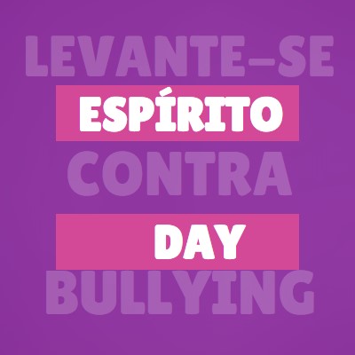 Enfrentar o bullying purple modern-bold