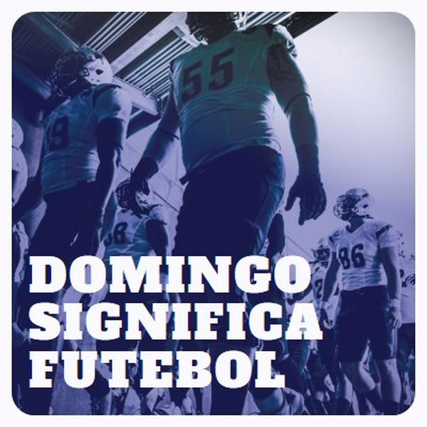 Domingo significa futebol purple modern-bold