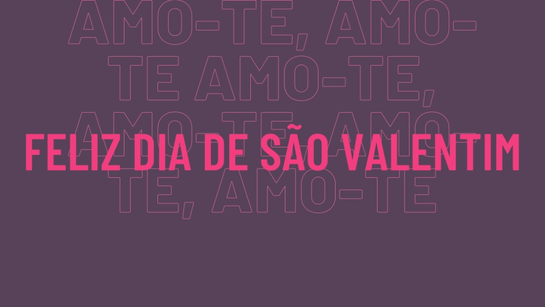 Amo-te, amor. purple modern-bold