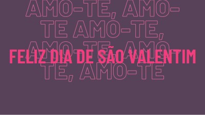 Amo-te, amor. purple modern-bold