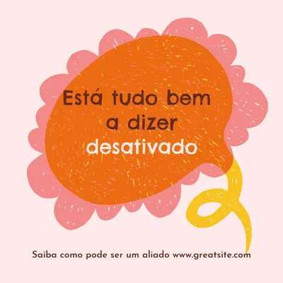 Como ser um aliado orange whimsical-color-block
