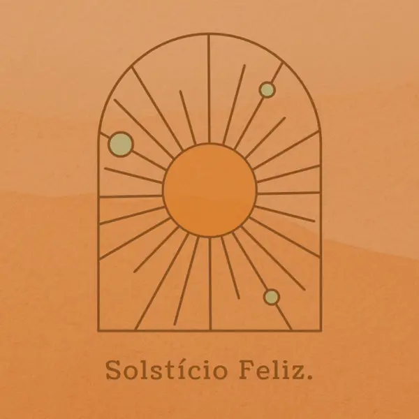 Bom para o solstício orange organic-boho