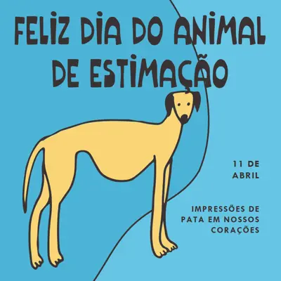 Impressões de pata em nossos corações blue whimsical-line