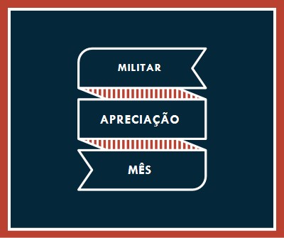 Celebrando o Mês de Valorização Militar blue modern-simple