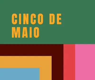Celebrar o Cinco de Mayo green modern-color-block