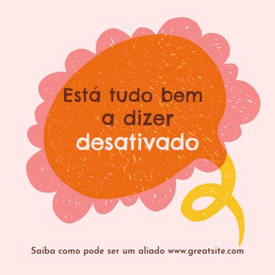 Como ser um aliado orange whimsical-color-block