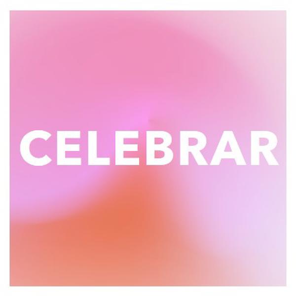 Vamos celebrar com estilo pink modern-bold