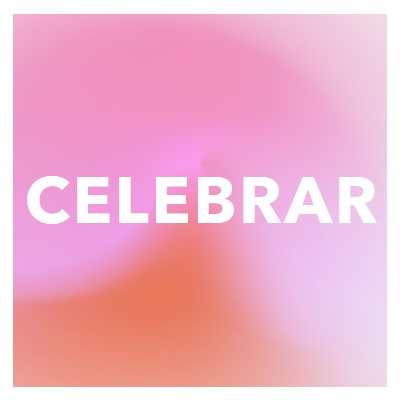 Vamos celebrar com estilo pink modern-bold